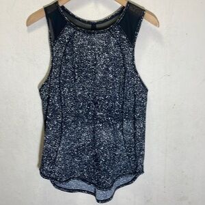 Lululemon Sculpt Tank Splatter Black/White Size 8